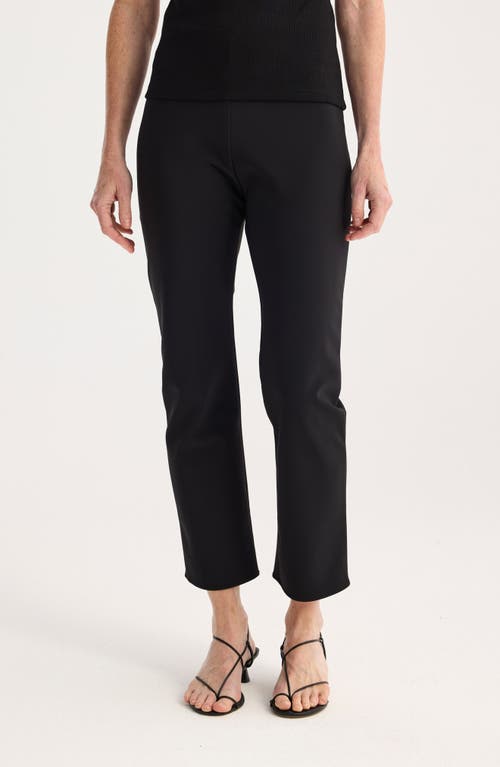 Rohe Cigarette Scuba Trousers In Black In Black