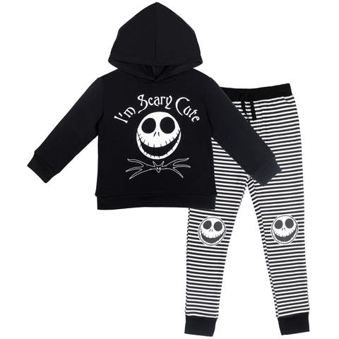 Jack Skellington Nightmare Before Christmas Fleece Hoodie & Pants Set