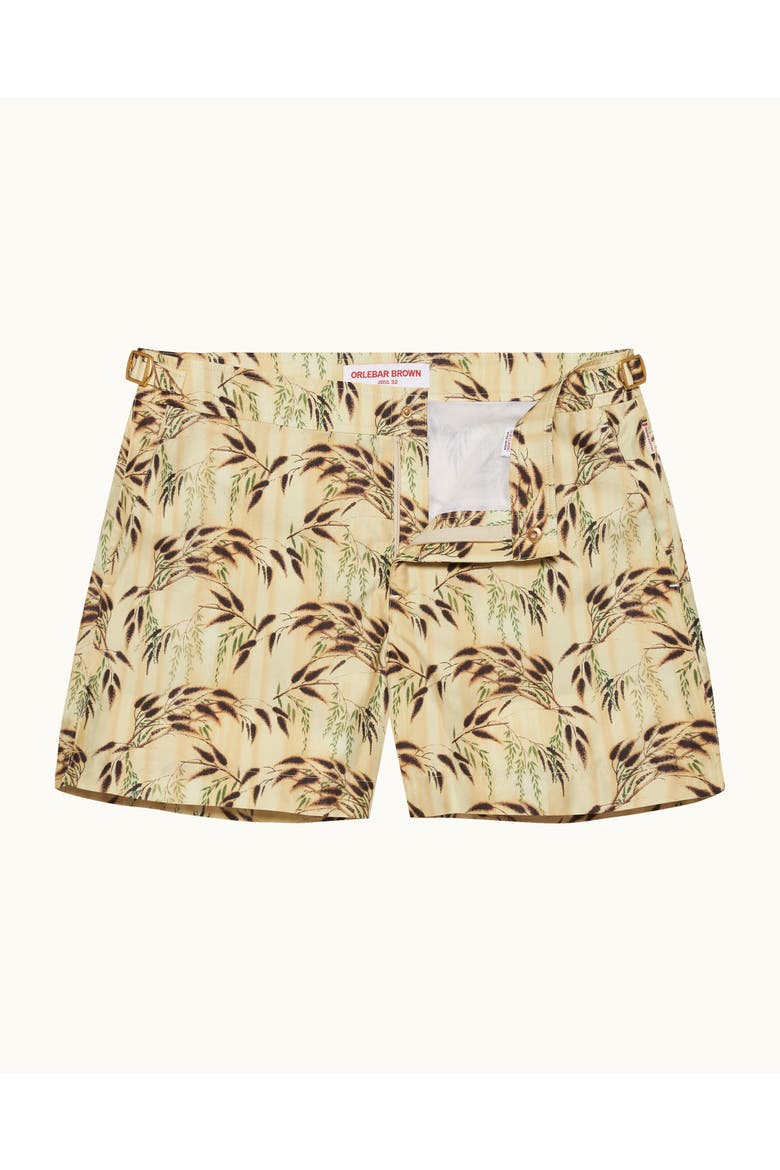 Setter Catkin Shorter-Length Tailored-Fit Swim Shorts, Main, color, LATTE