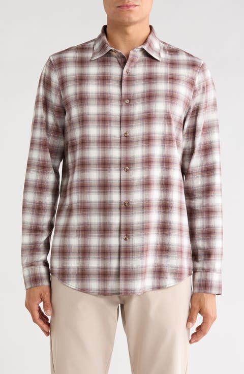 Flannel Button-Up Shirt