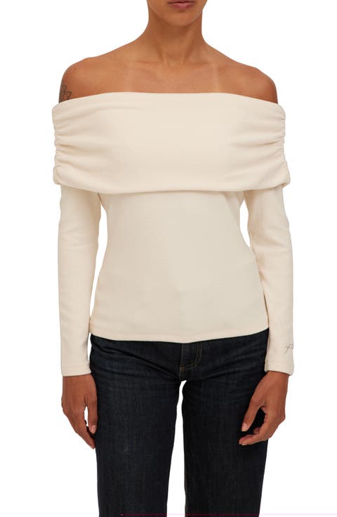 Studio City Foldover Off the Shoulder Top