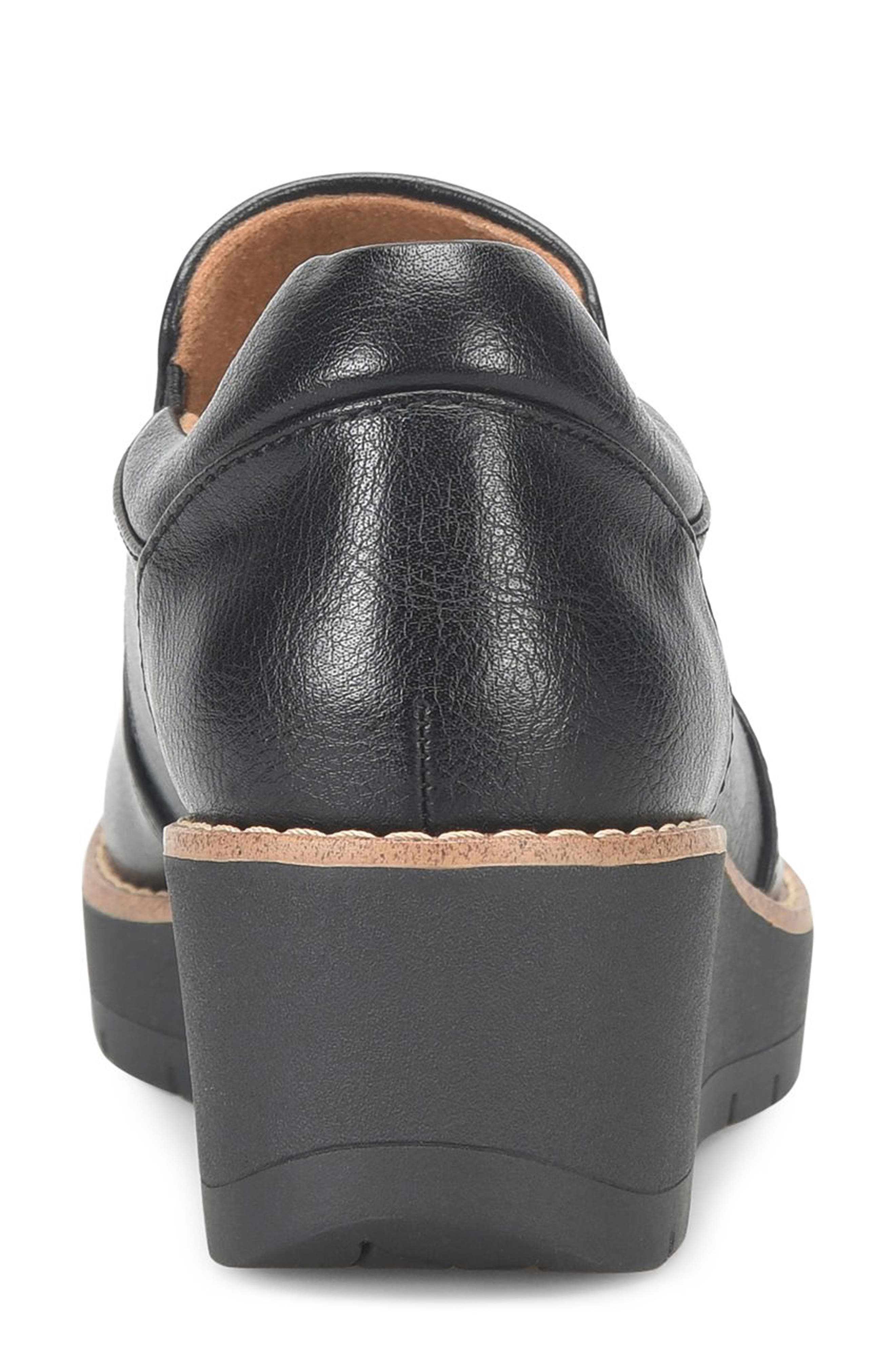 EUROSOFT Fabri Wedge Slip-On, Alternate, color, Black