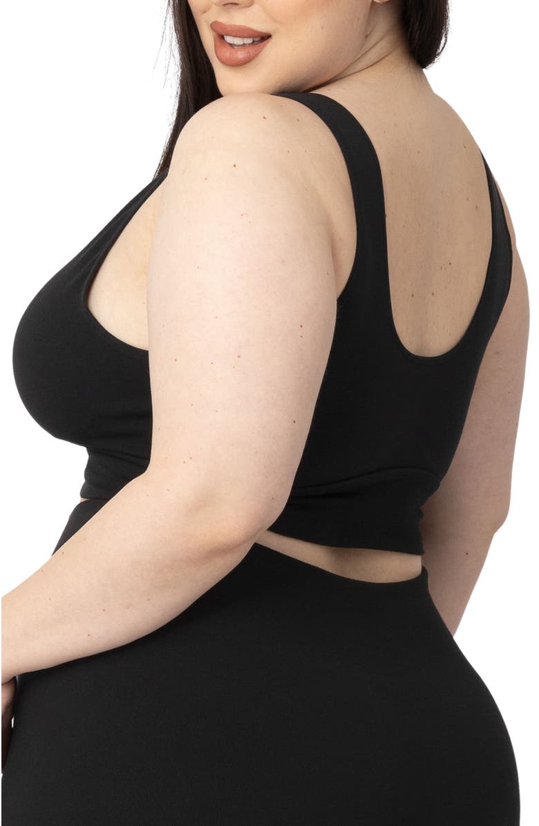 Kindred Bravely Busty Sublime Maternity & Nursing Plunge Bra- Fits 30E-44H, Alternate, color, Black