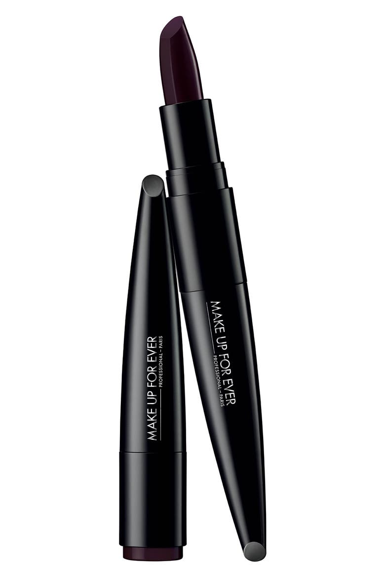 Rouge Artist Intense Color Beautifying Lipstick, Main, color, 422-EDGY BLACK