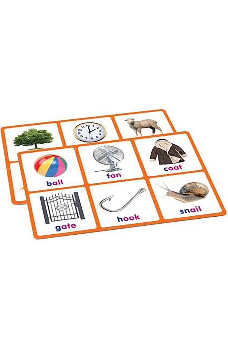 Rhyming Bingo, Alternate, color, Multicolored