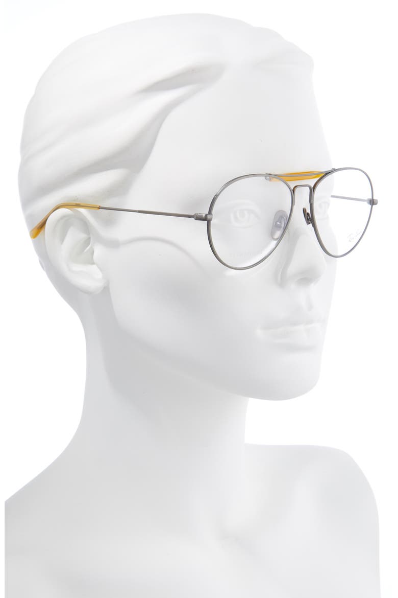 55mm Blue Light Blocking Glasses, Alternate, color, PEWTER