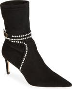 Stuart Weitzman Shine 75 Pointed Toe Bootie