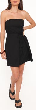 Petal & Pup Karmen Strapless Faux Wrap Minidress