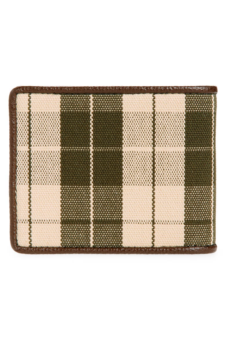 VLOGO Signature Bifold Canvas Wallet, Alternate, color, BROWN MULTI