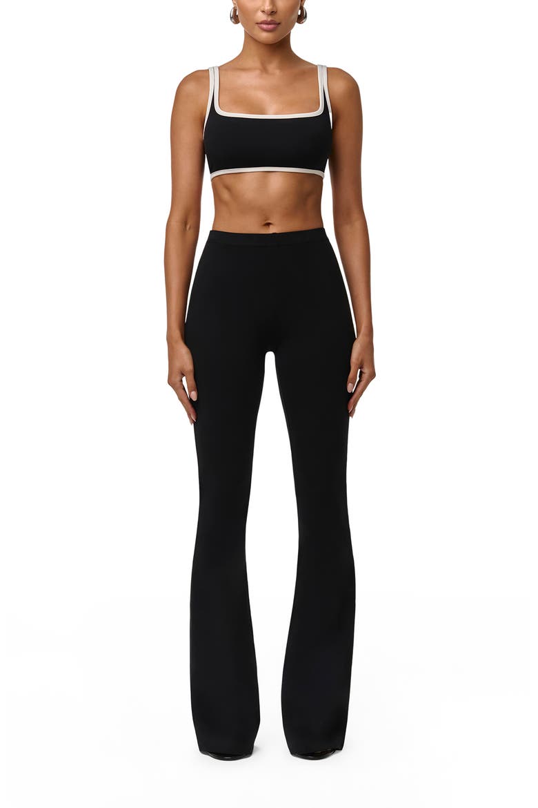 Naked Sculpt Scooped Neck Bralette Top, Alternate, color, BLACK