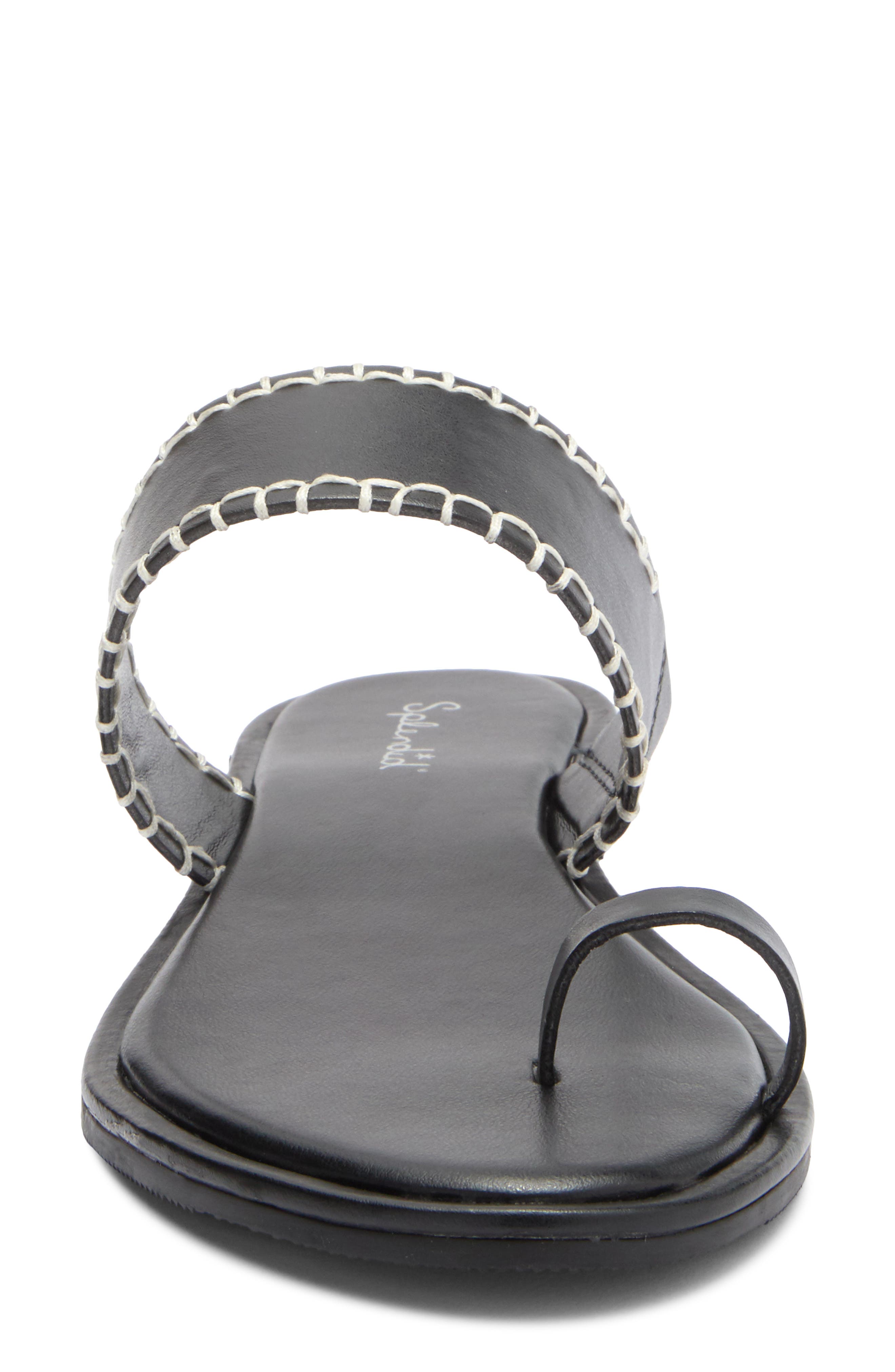 Splendid Yuna Toe Loop Sandal, Alternate, color, Black