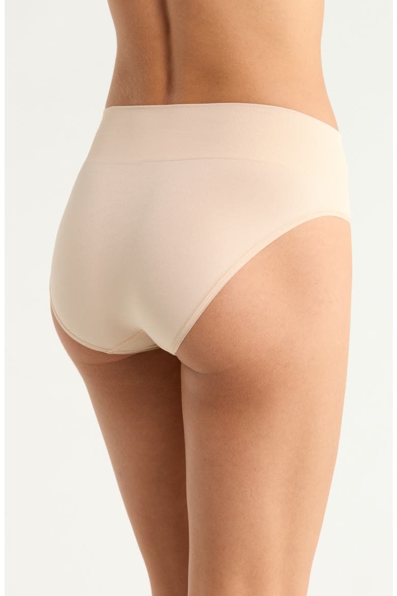 3-Pack Seamless High Cut Briefs, Alternate, color, BEIGE SMOKE
