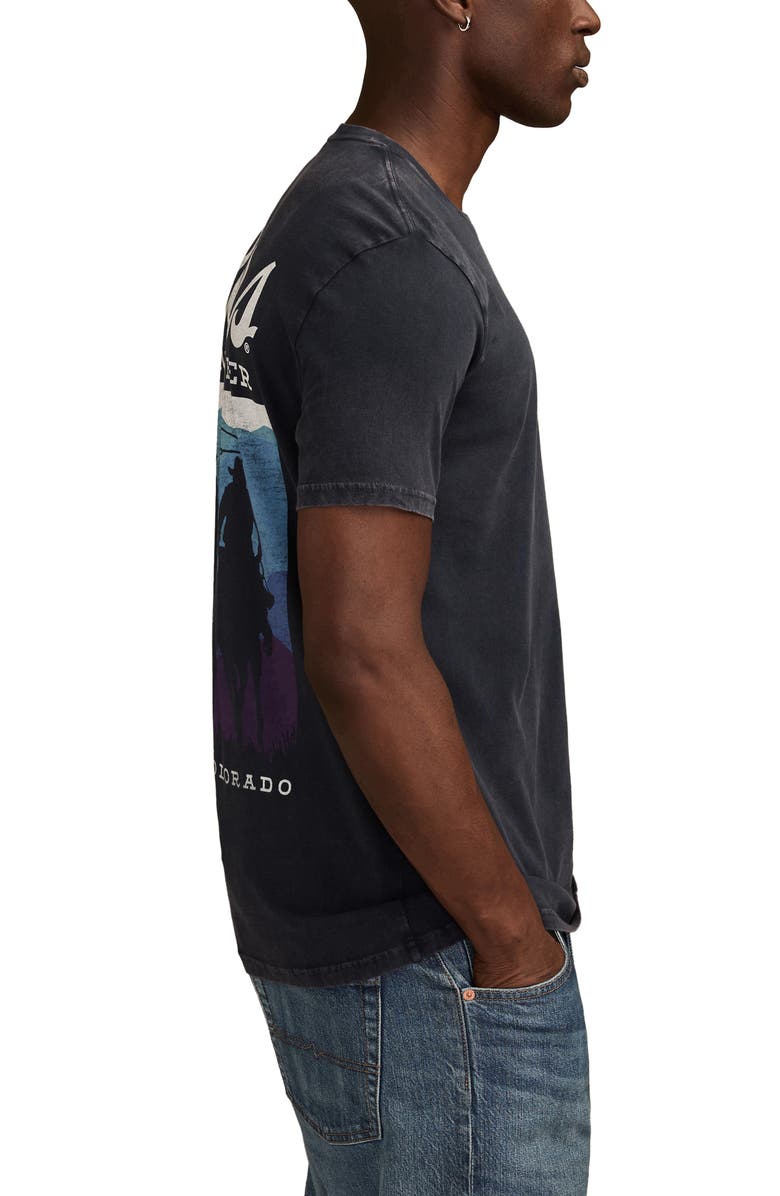 Lucky Brand Coors Cowboy Cotton Graphic T-Shirt, Alternate, color, Total Eclipse