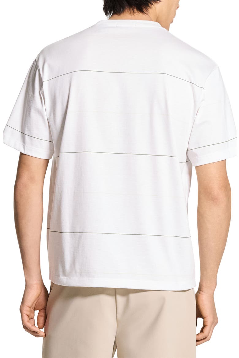 Stripe Relaxed Pima Cotton T-Shirt, Alternate, color, WHITE MULTI