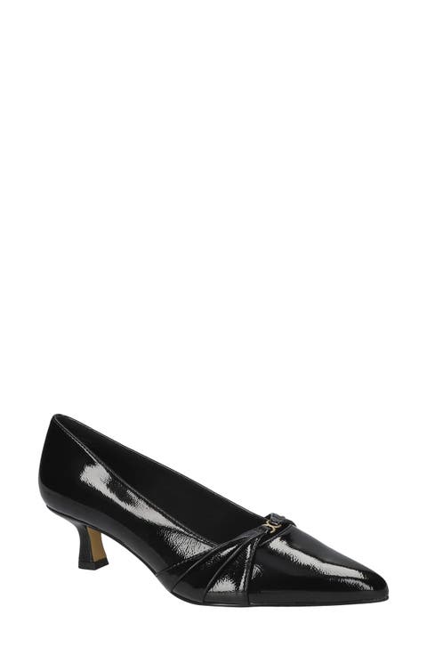 Ziggy Pointed Toe Kitten Heel Pump