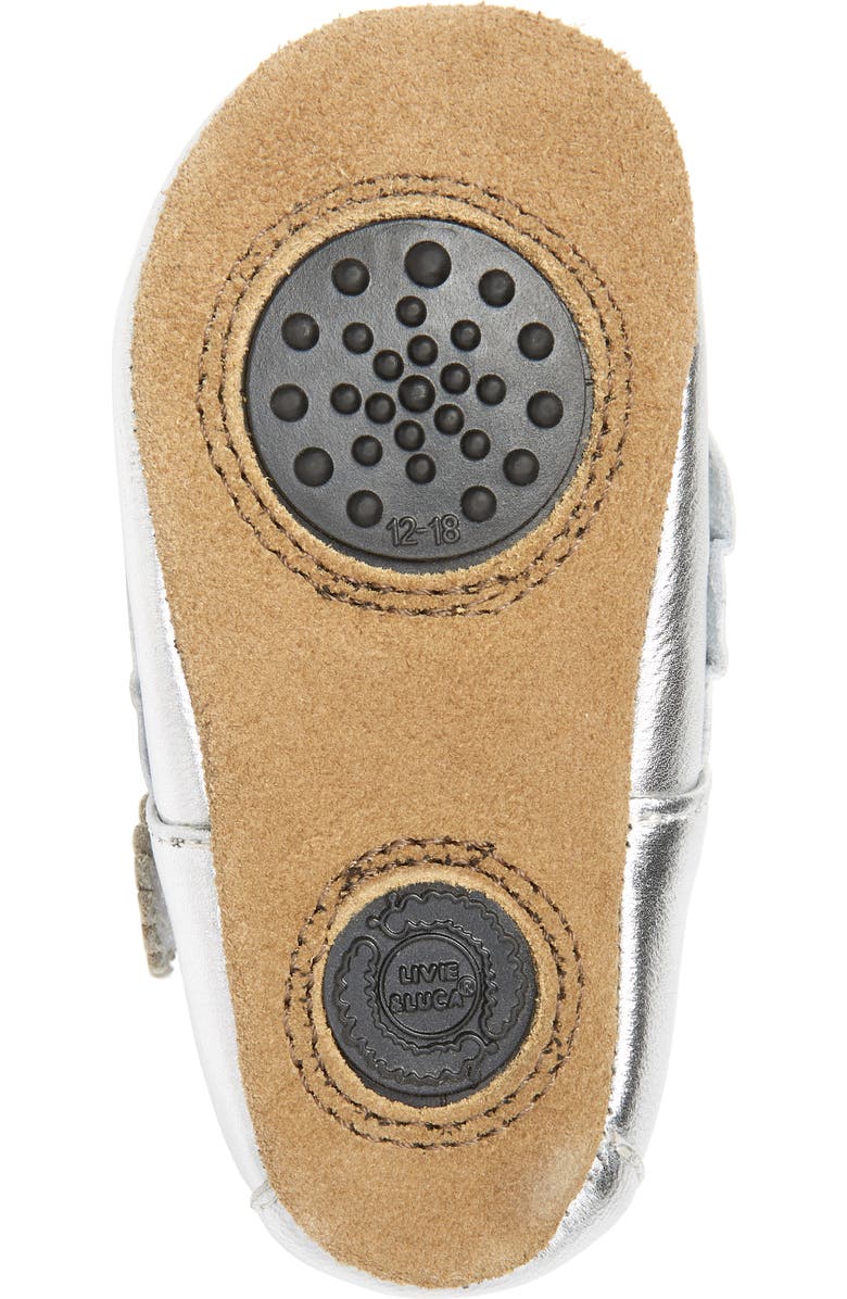 Livie & Luca 'Ruche' Mary Jane Crib Shoe, Alternate, color,