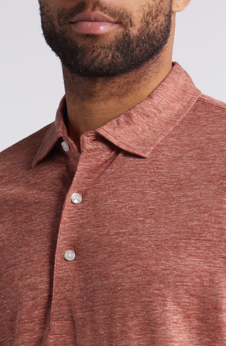 Scott Barber Linen Mélange Polo, Alternate, color, 