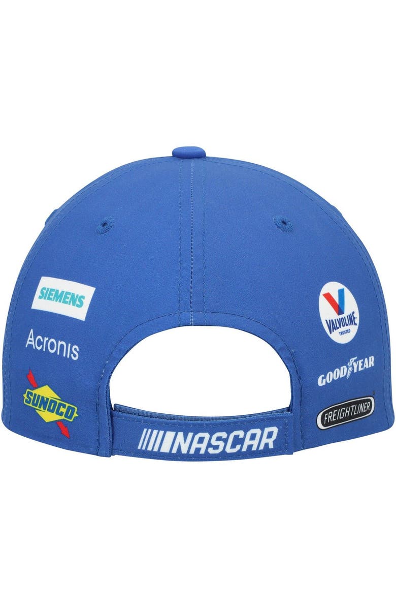 HENDRICK MOTORSPORTS TEAM COLLECTION Men's Hendrick Motorsports Team Collection Royal Kyle Larson Sponsor Uniform Adjustable Hat, Alternate, color, 