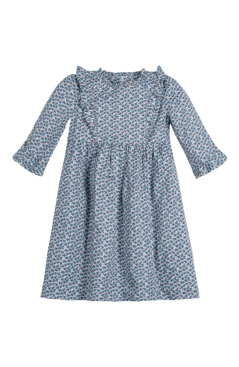 Hope & Henry Baby Girls' Organic Ruffle Trim Dress, Infant, Alternate, color,