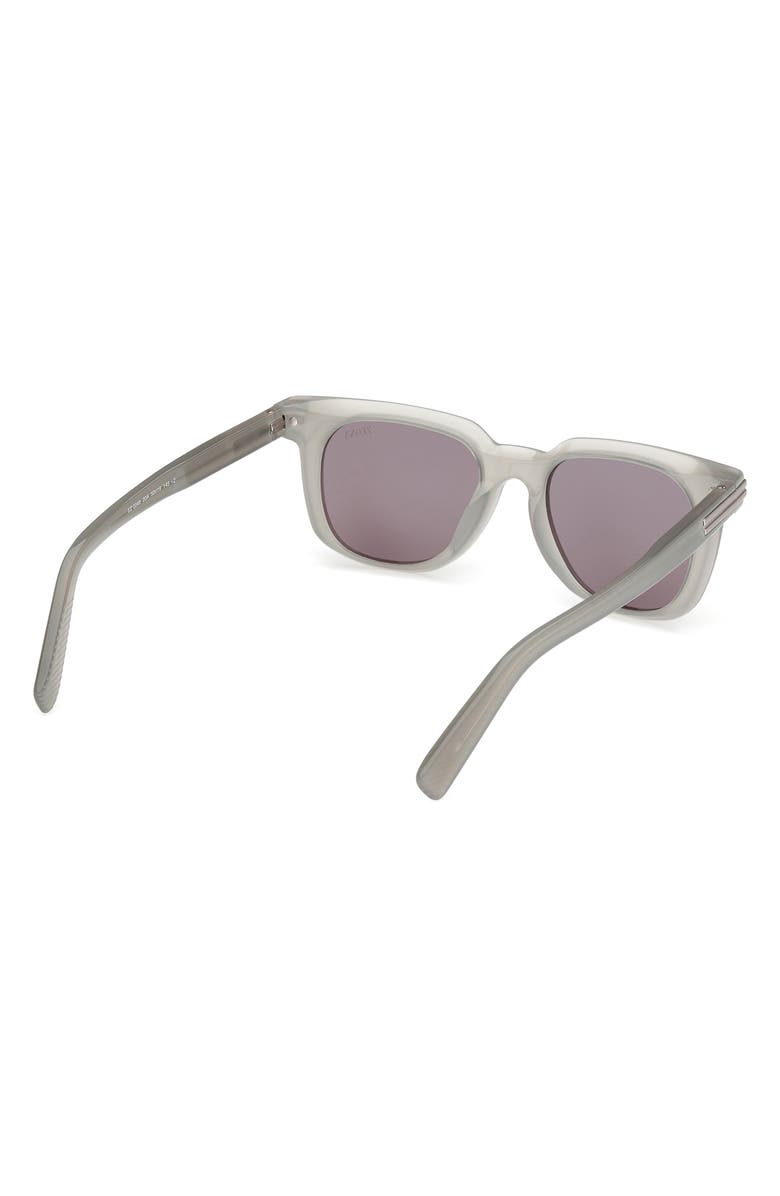 ZEGNA 50mm Geometric Sunglasses, Alternate, color, 