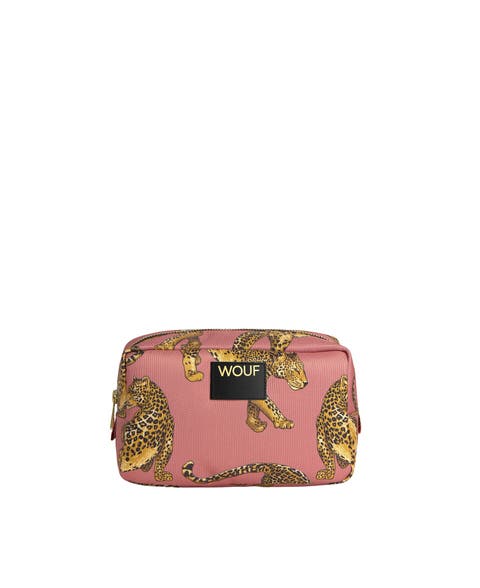 Blush Leopard Toiletry Bag