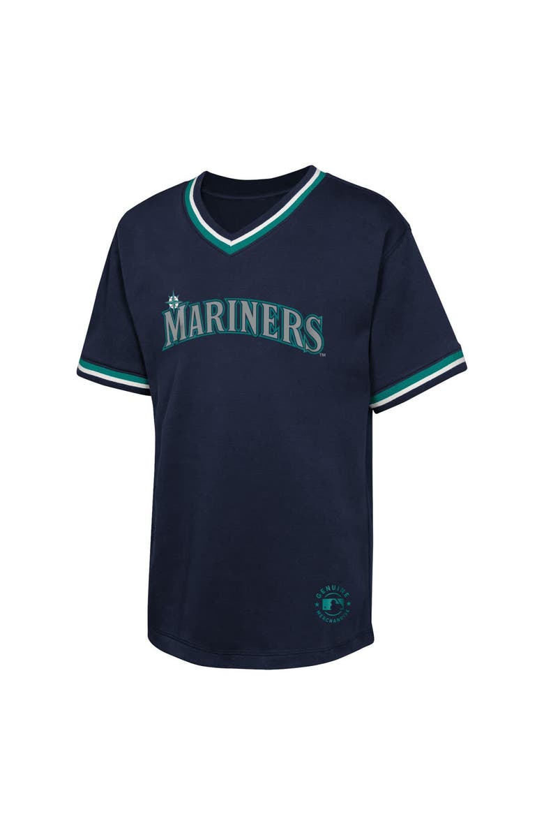 Outerstuff Youth  Navy Seattle Mariners Relief Pitcher V-Neck T-Shirt, Alternate, color, 