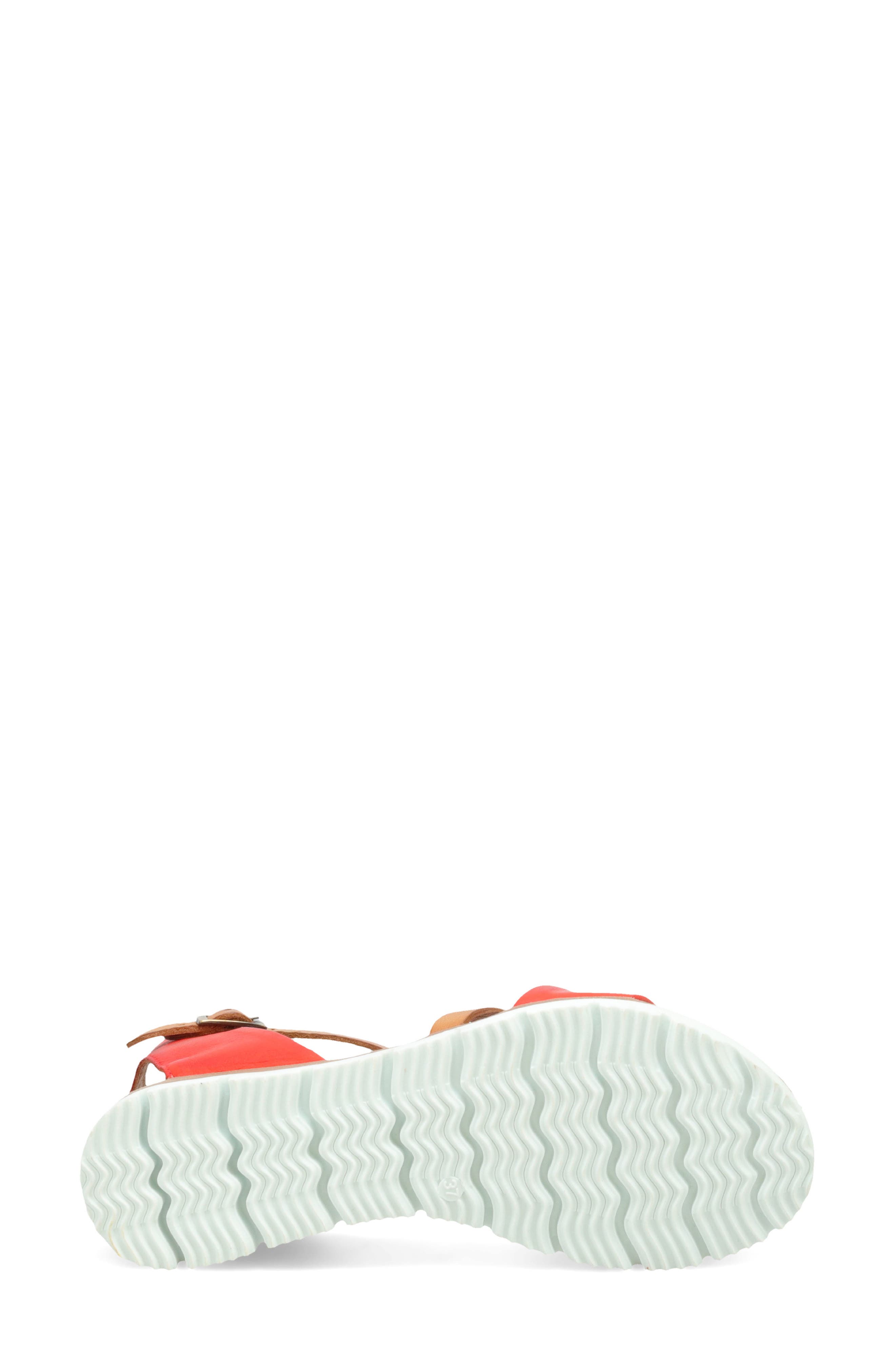 Shep Quarter Strap Sandal, Alternate, color, SCARLET LEATHER