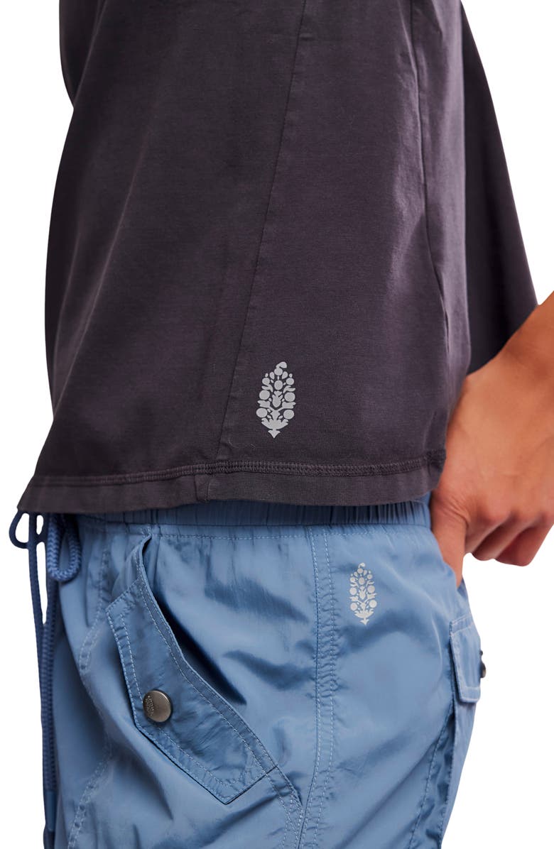 Free People Hot Shot Twist Back Tank, Alternate, color, Black