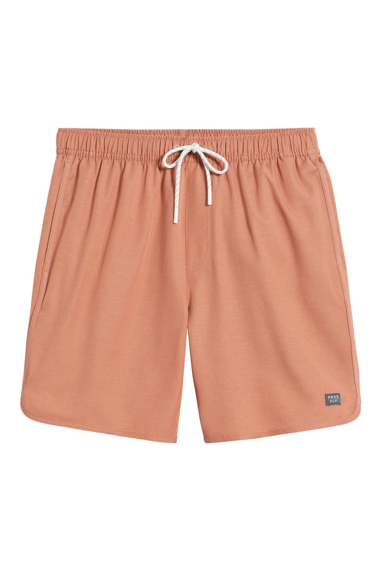 Reverb Water Resistant Hybrid Performance Shorts, Alternate, color, REDWOOD