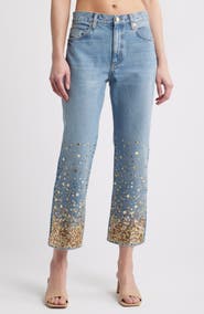 FRAME The Atelier Champagne Ankle Straight Leg Jeans
