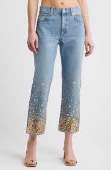 FRAME The Atelier Champagne Ankle Straight Leg Jeans