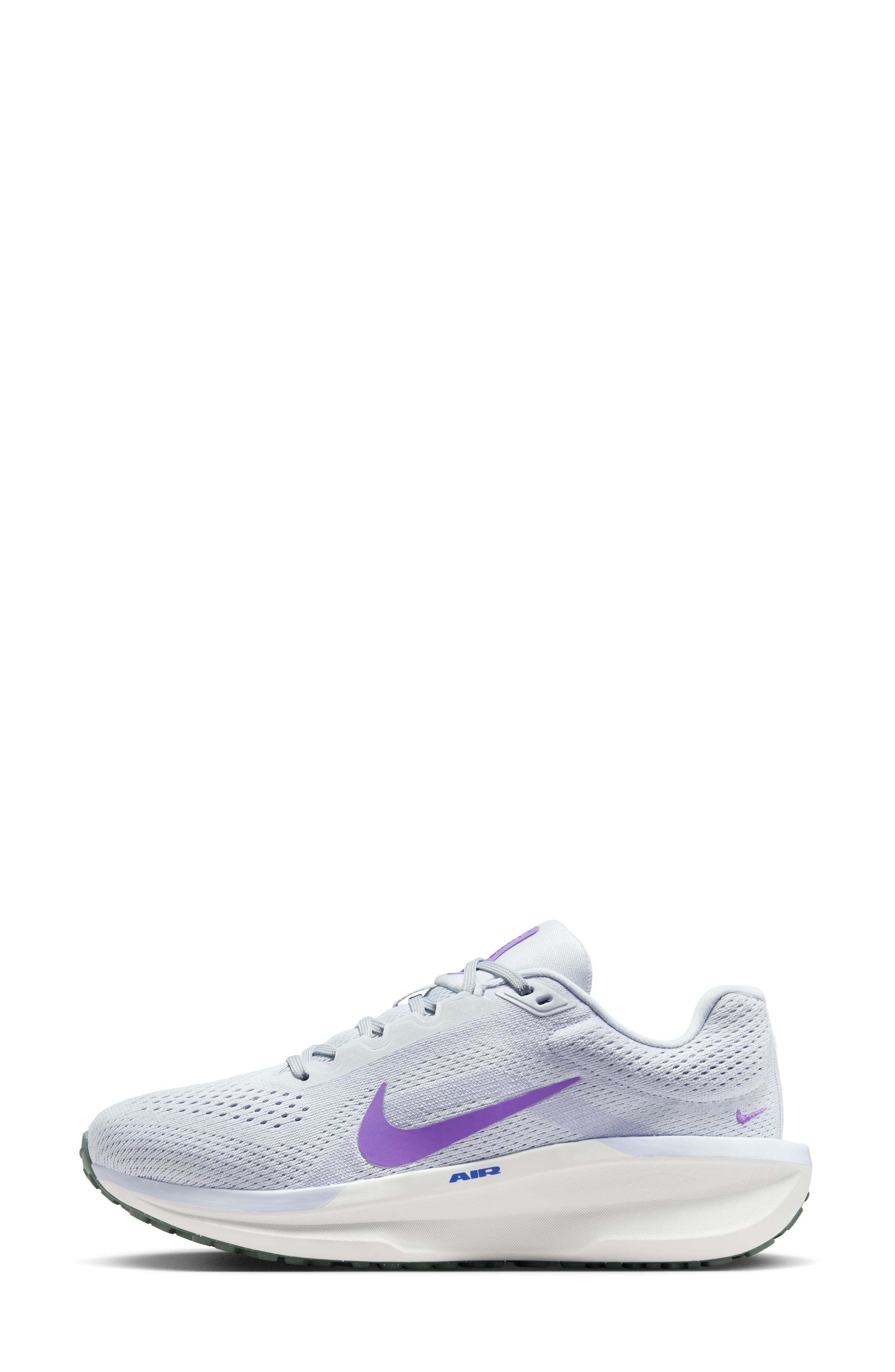 Nike Air Winflo 11 Running Shoe, Alternate, color, Platinum/ Ghost/ Violet