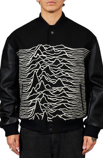 PLEASURES x Joy Division Unknown Pleasures Wool Blend Varsity