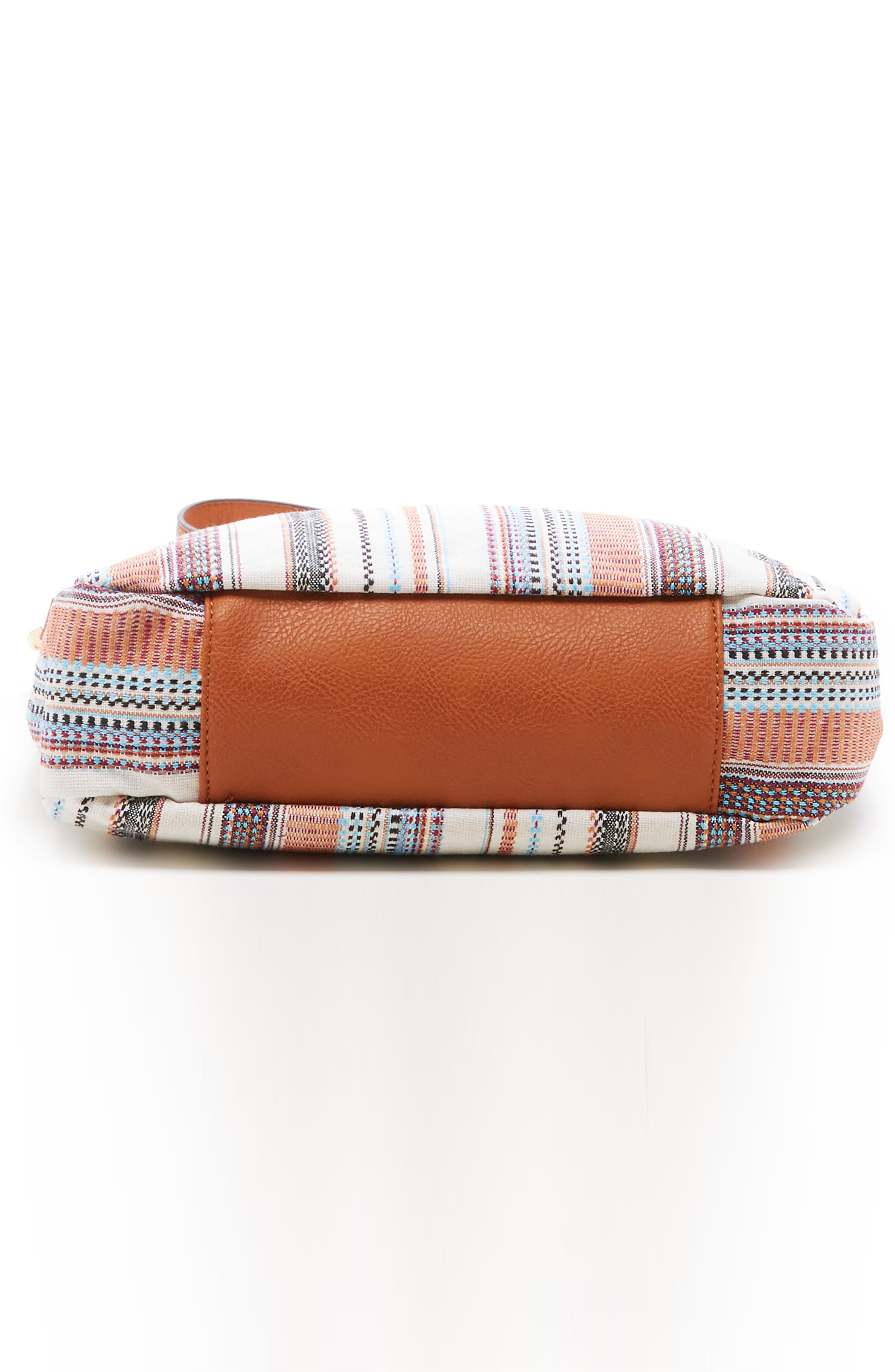 Faux Leather Bracelet Bag, Alternate, color, IVORY MULTI