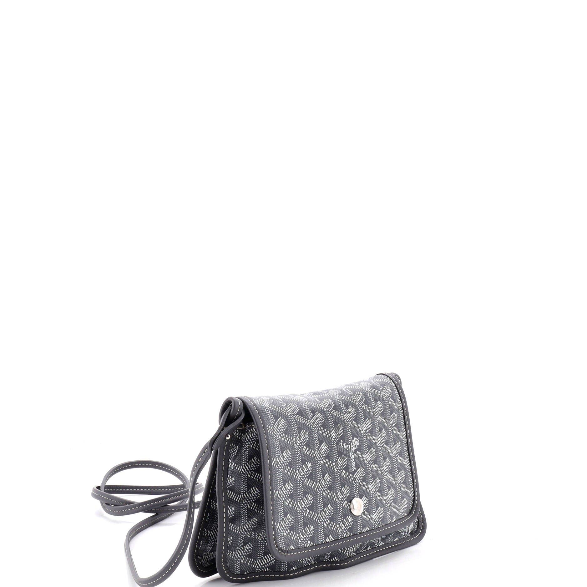 Plumet Clutch Wallet Coated Canvas, Alternate, color, Grey