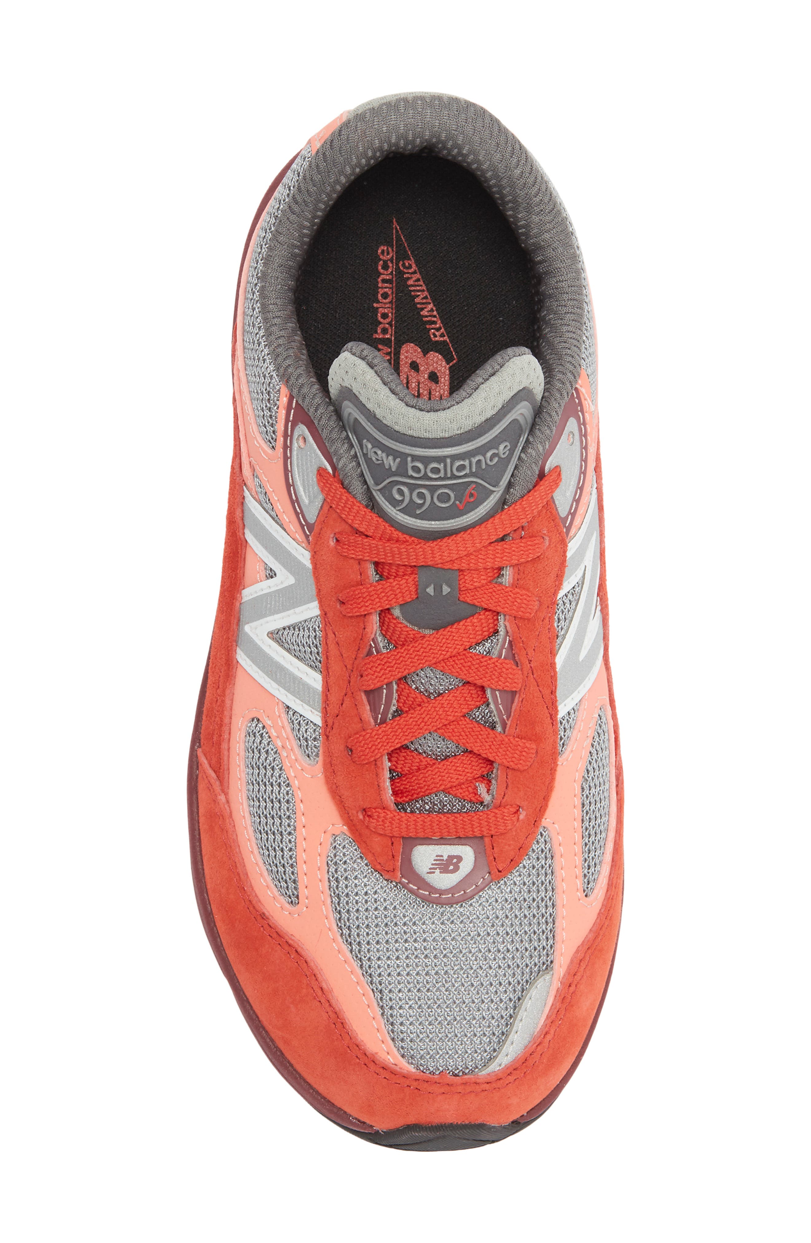 New Balance Gender Inclusive 990 Sneaker - Multiple Widths Available, Alternate, color, Red Alert/ Flare
