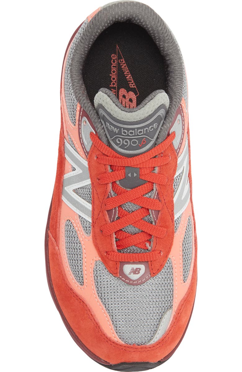 New Balance Gender Inclusive 990 Sneaker - Multiple Widths Available, Alternate, color, Red Alert/ Flare