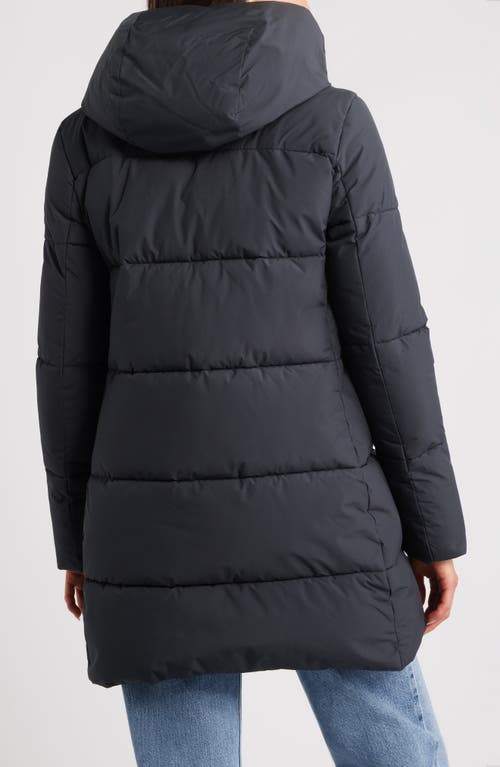 Save The Duck Bethany Waterproof Hooded Quilted Parka In Black