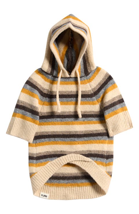 Venice Retro Striped Pet Hoodie