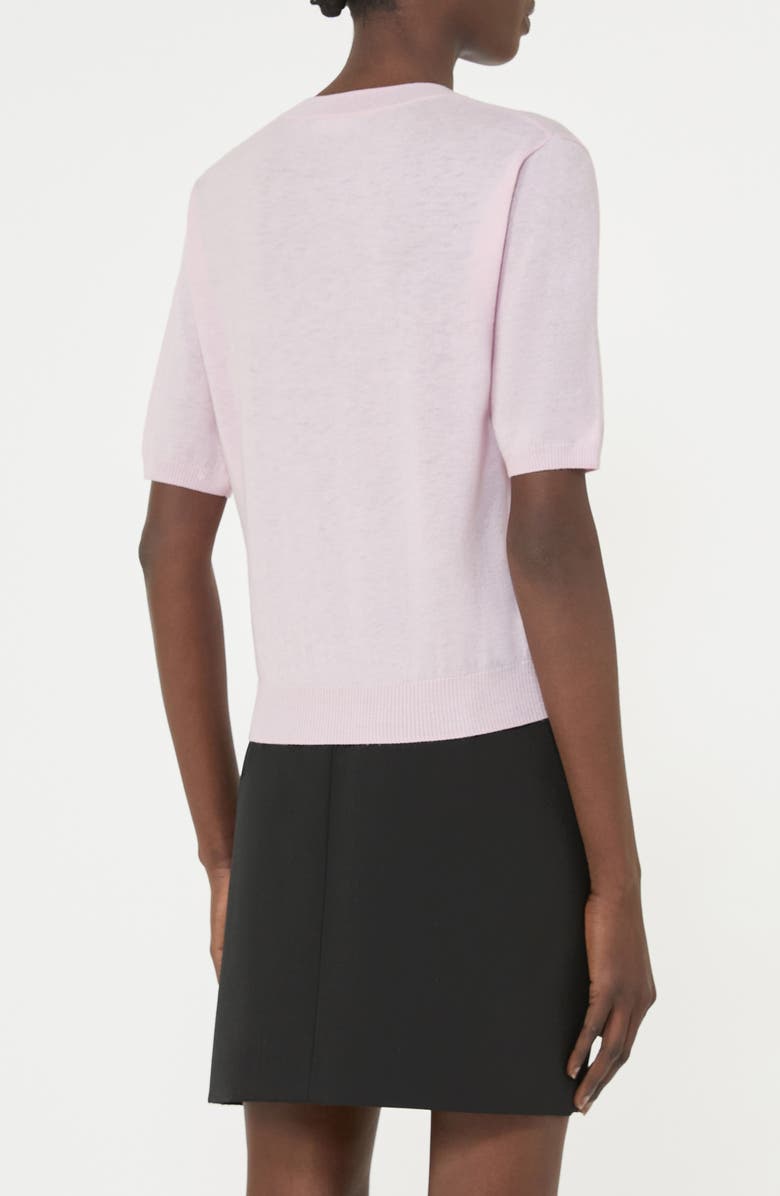 Weekend Max Mara Crewneck Wool & Cashmere Sweater, Alternate, color, Pink