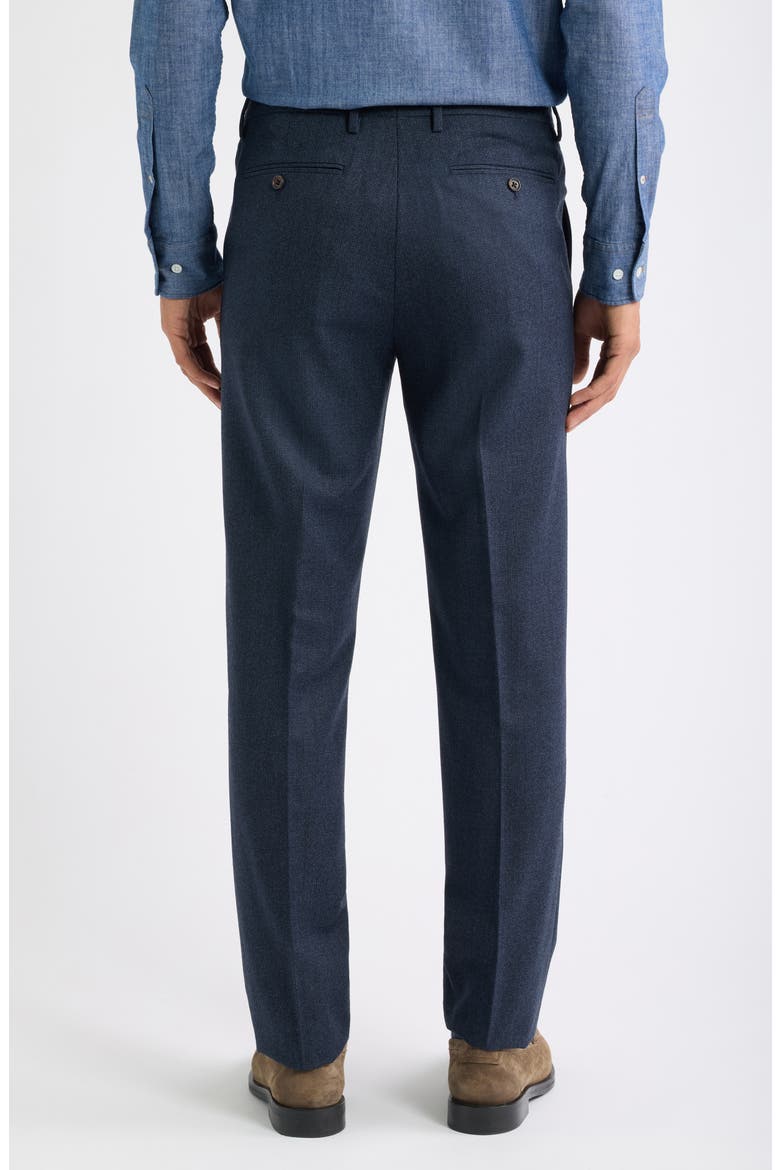 Jetsetter Italian Wool Houndstooth Dress Pants, Alternate, color, DARK NAVY HOUNDSTOOTH