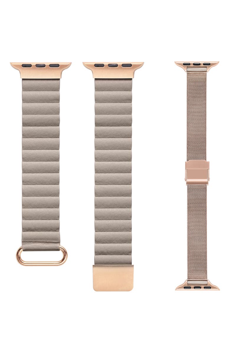 The Posh Tech Assorted 2-Pack Apple Watch<sup>®</sup> Watchbands, Alternate, color,