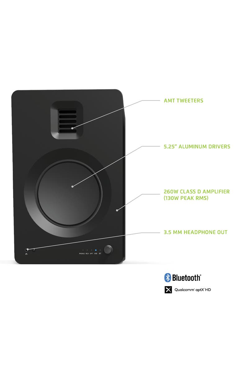 Kanto TUK Premium Powered Bookshelf Speakers with Bluetooth - Pair, Alternate, color, 