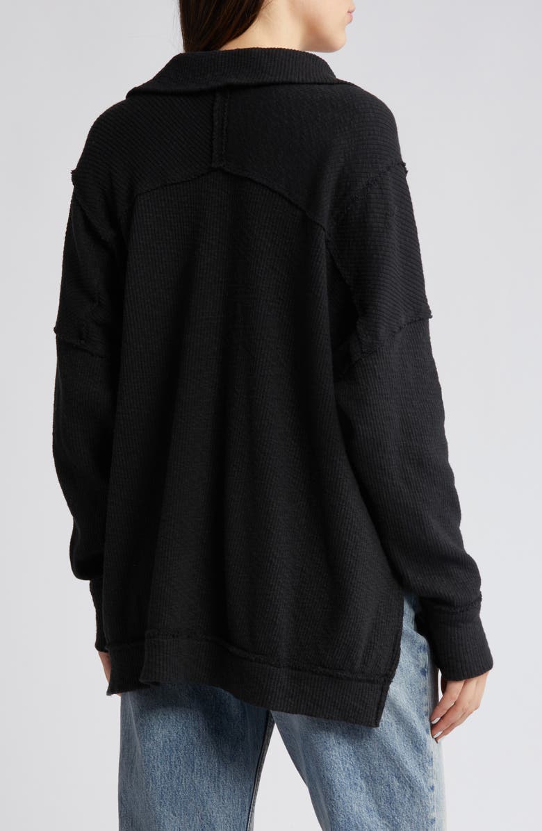 Free People Walk Away Half Zip Tunic Pullover, Alternate, color, 