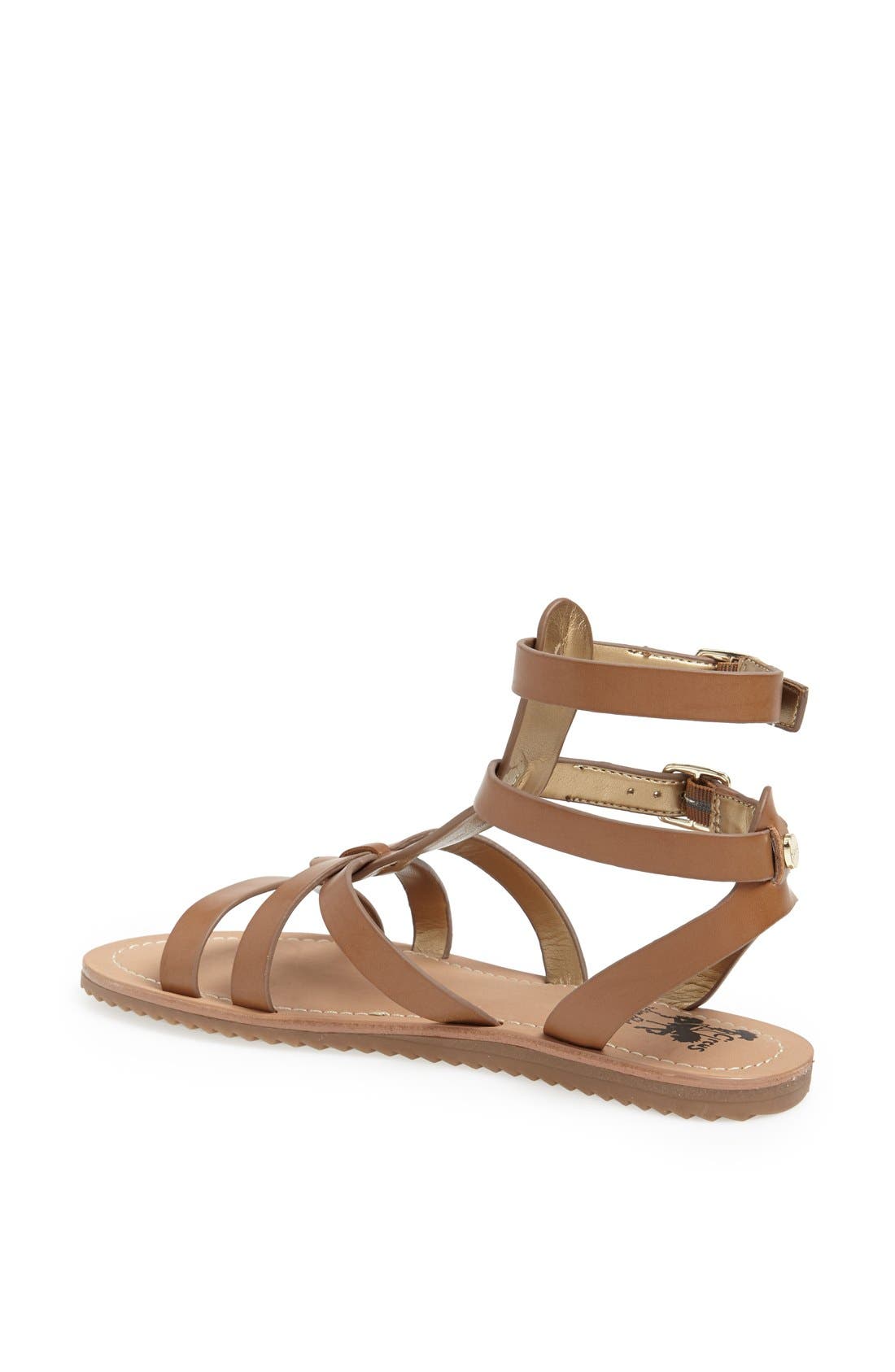 Circus by Sam Edelman 'Selma' Gladiator Sandal, Alternate, color, SADDLE
