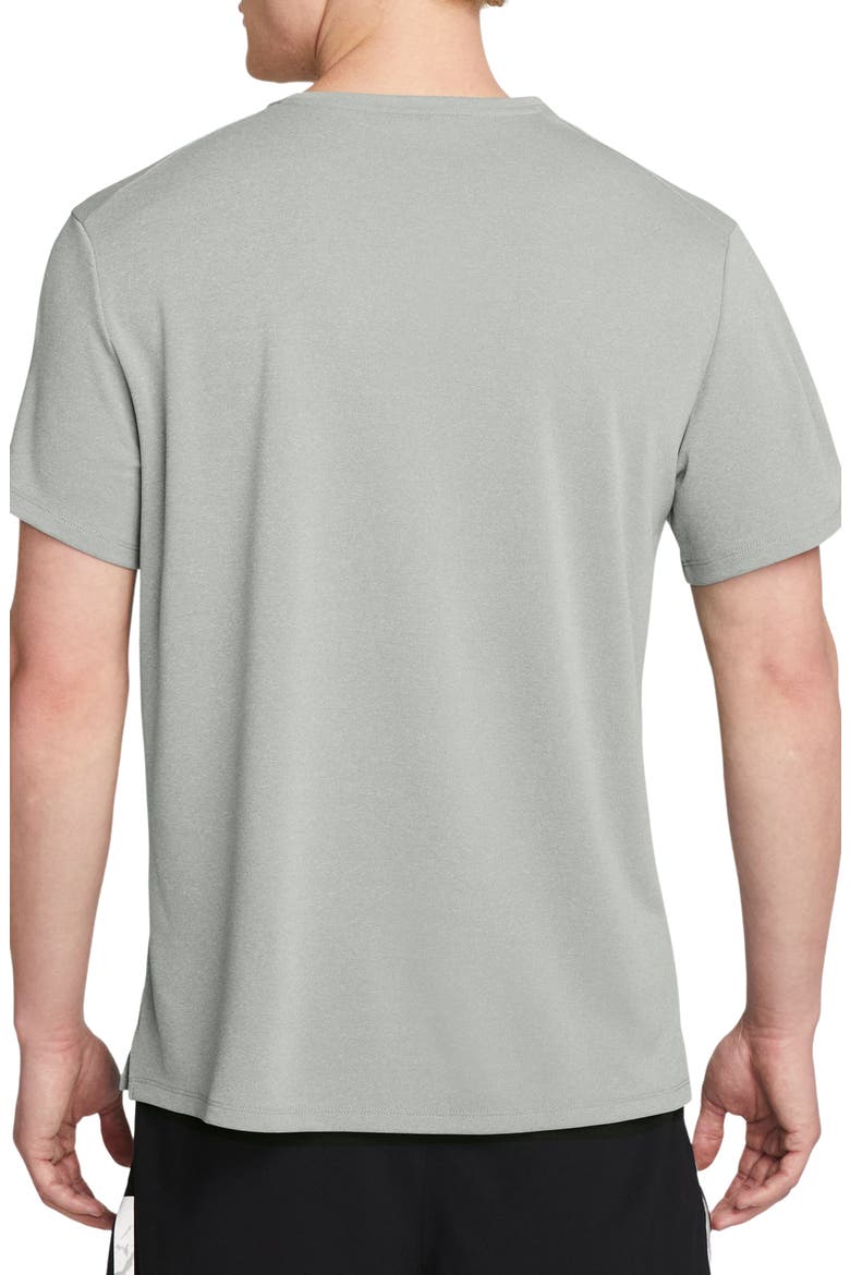 Dri-FIT UV Miler Short Sleeve Running Top, Alternate, color, GREY FOG/ PARTICLE GREY