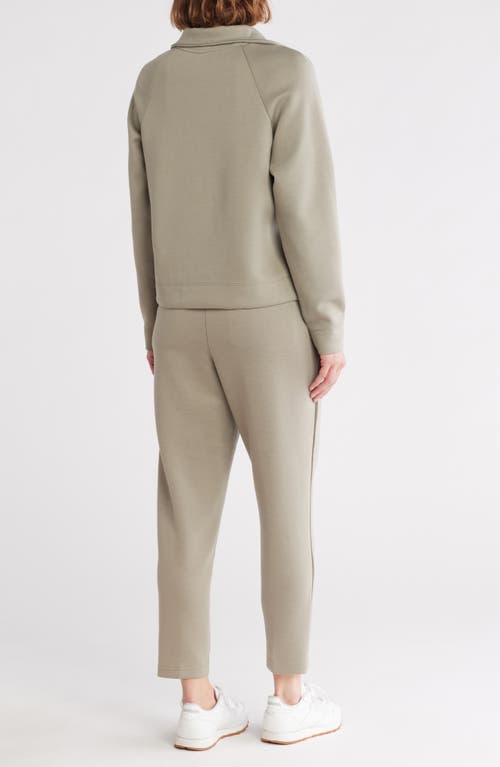 Apana Visionary Quarter Zip Sweatshirt & Joggers Set In Dried Sage