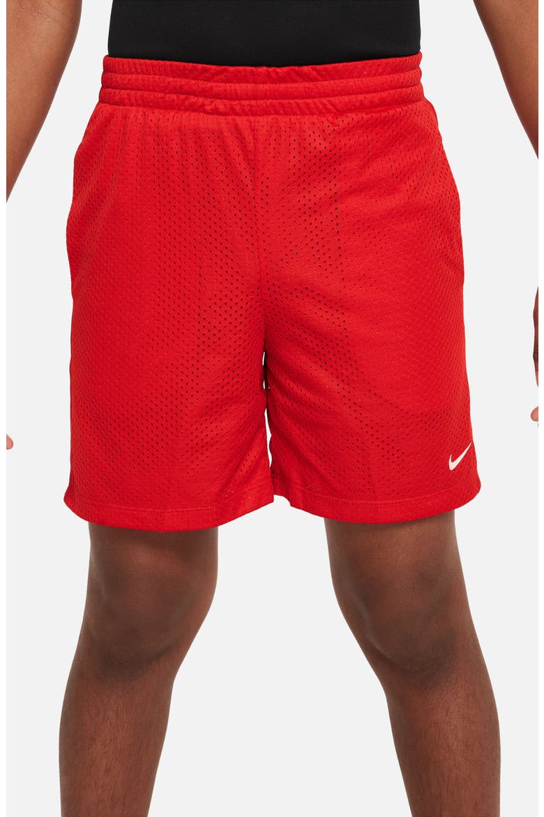 Kids' Mesh Dri-FIT Shorts, Alternate, color, 657 UNVRED/WHITE