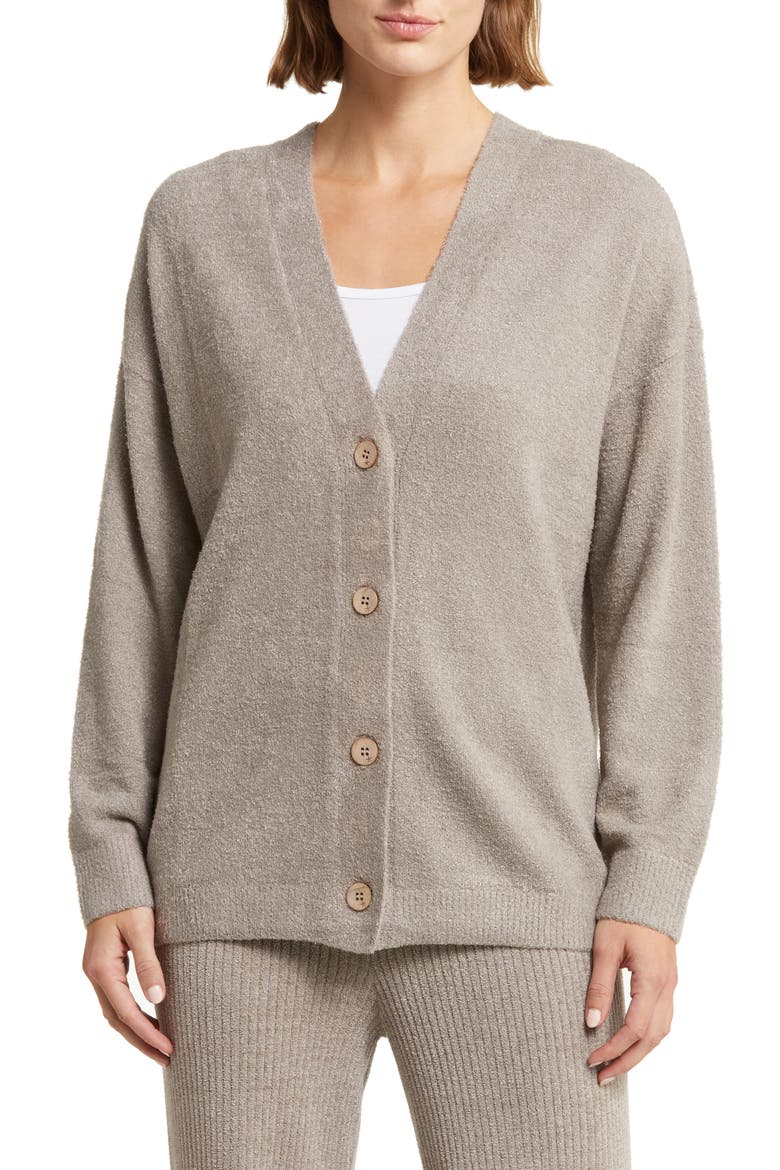 CozyChic™ Lite® Cable Detail Cardigan, Alternate, color, BEACH ROCK