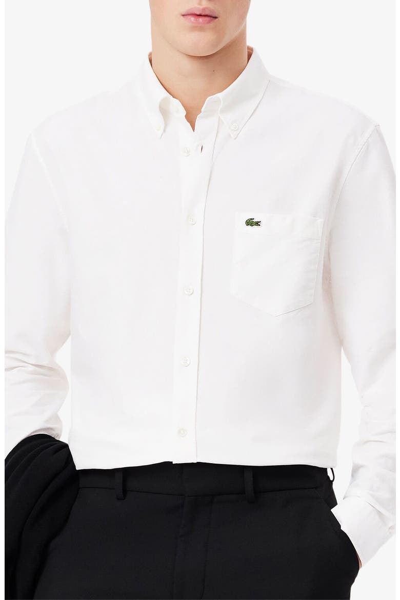 Regular Fit Oxford Button-Down Shirt, Main, color, WHITE